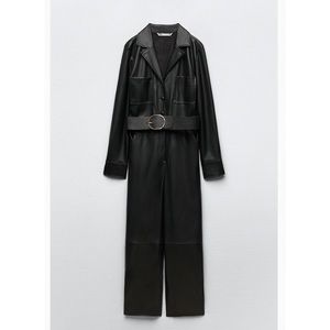 Zara leather jumpsuit